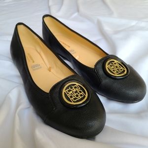 Liz Claiborne Black Flat Shoes Women 9.5